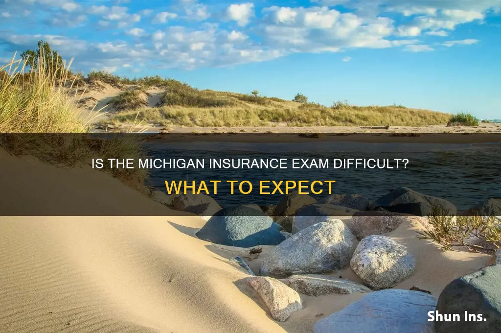 how hard is the michigan insurance exam
