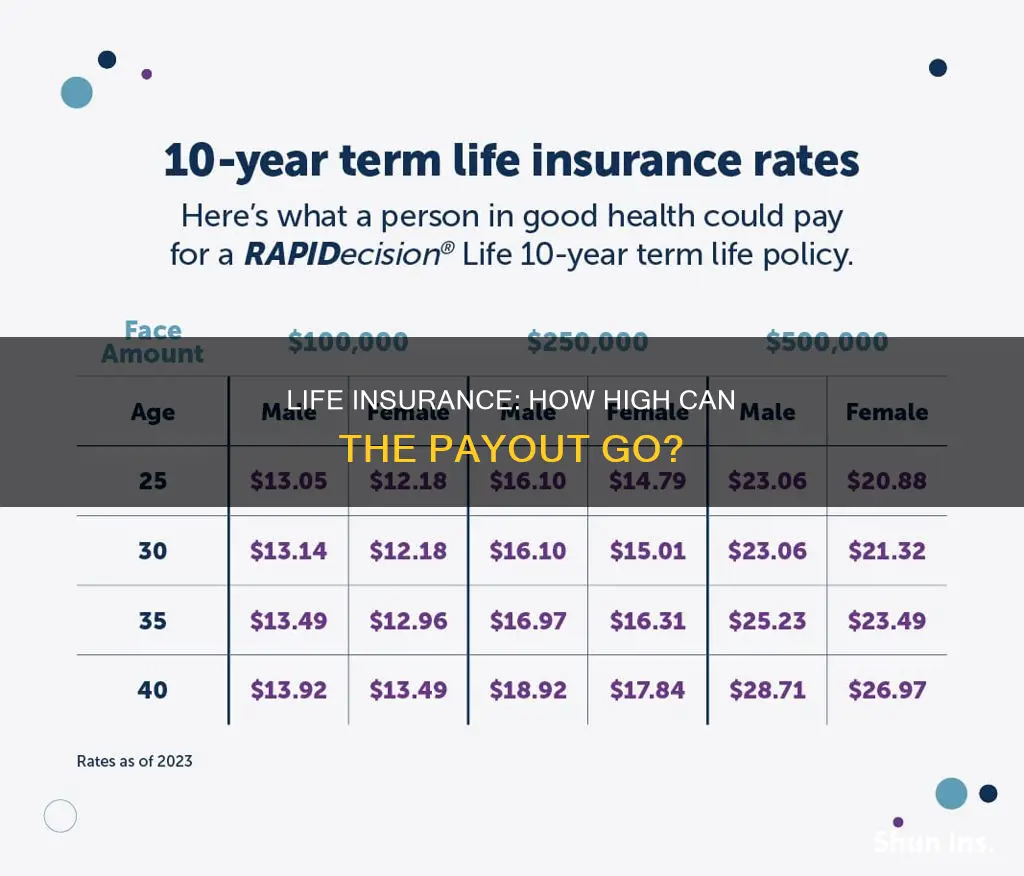 how high can life insurance go