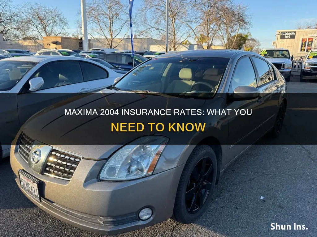 how high is insurance for nissan maxima 2004