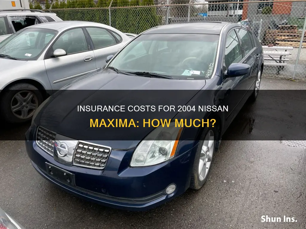 how high is insurance for nissan maxima 2004