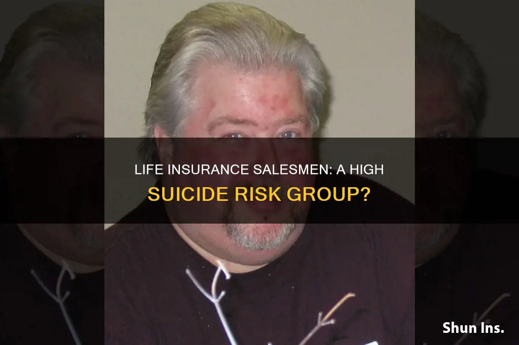 how high of a rate is life insurance salesman suicide