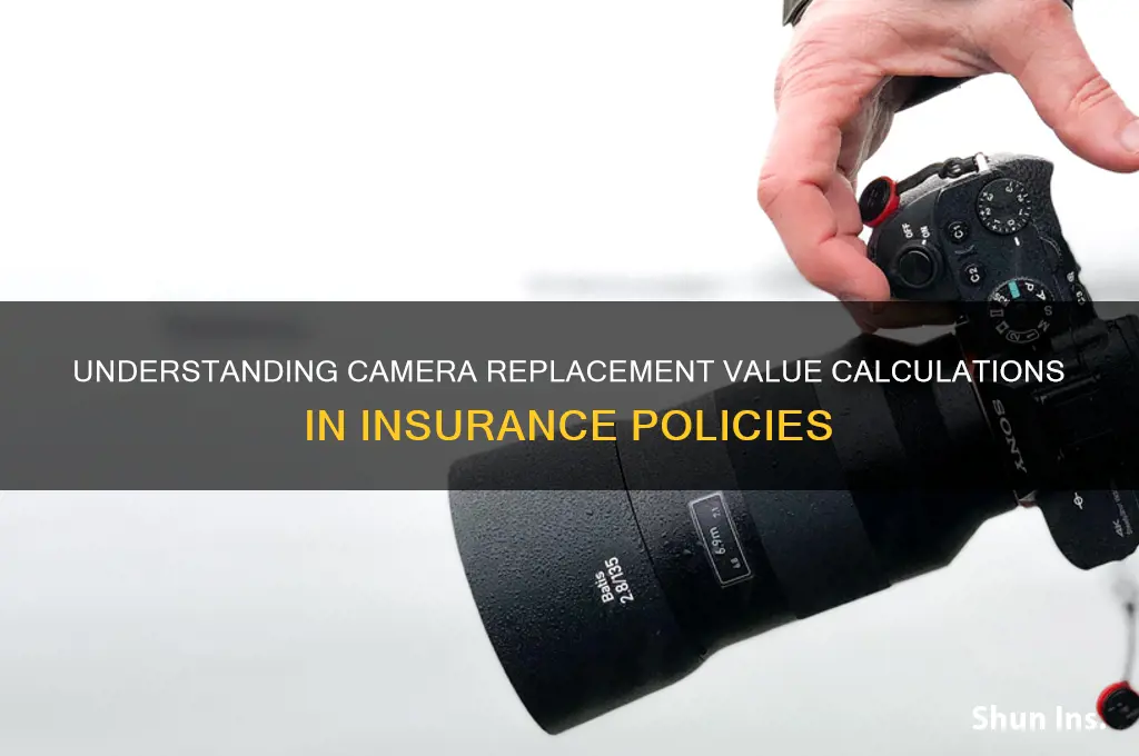 how insurance calculates replacement values on cameras