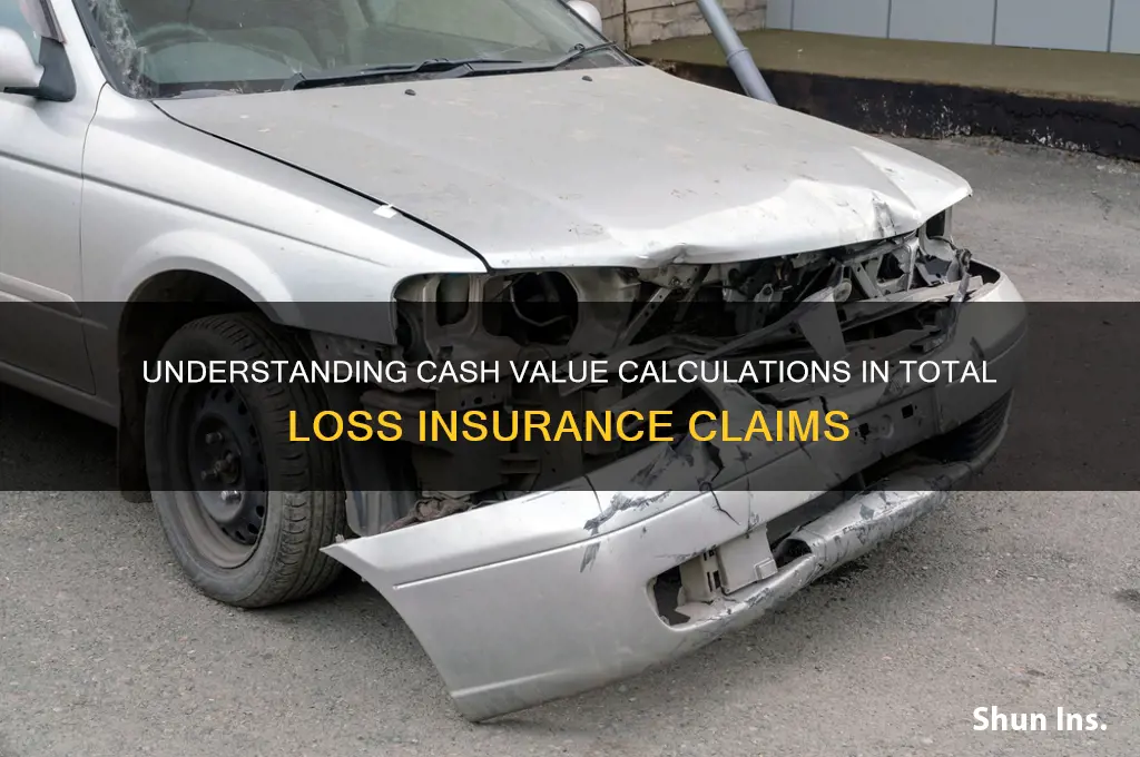 how insurers calculate cash value in a total loss