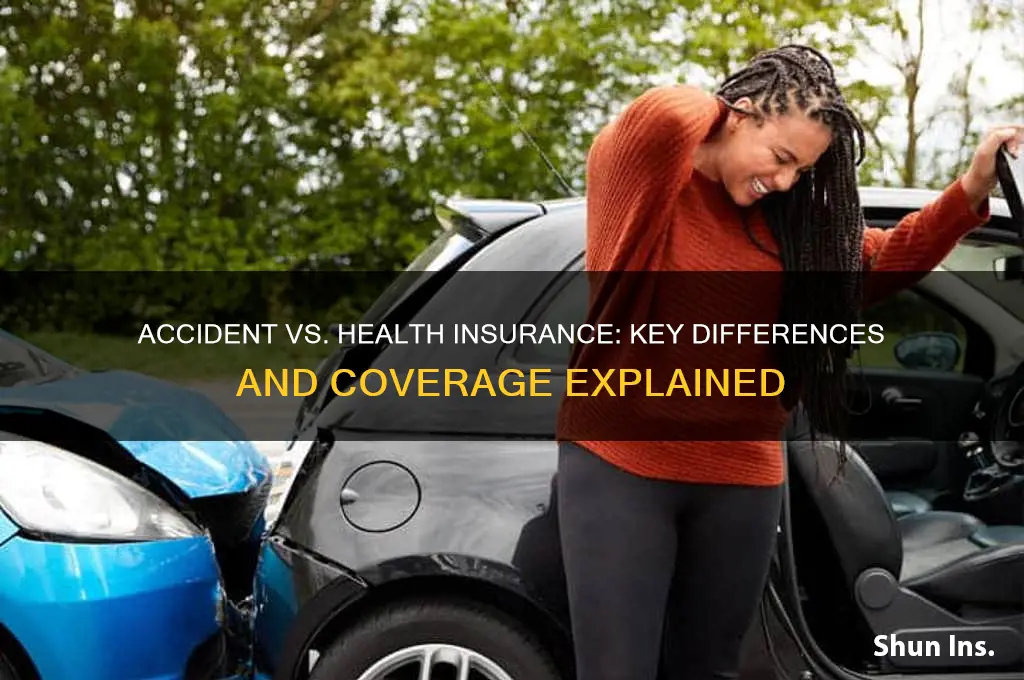 how is accident insurance different from health insurance