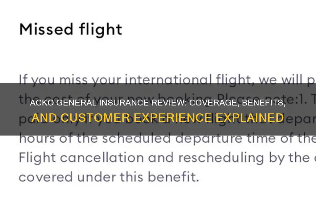 how is acko general insurance