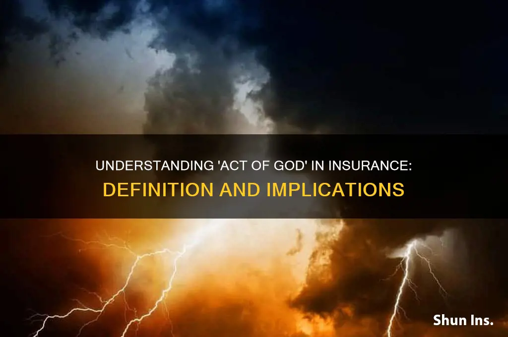 how is act of god defined in insurance terminology