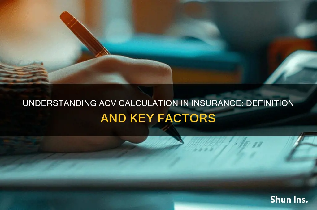 how is acv calculated insurance definition