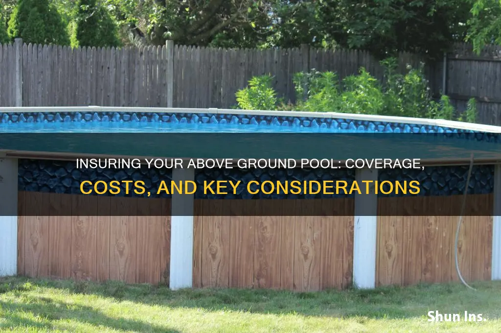 how is an above ground pool insured