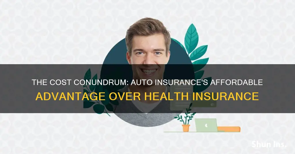 how is auto insurance cheap yet health insurance expensive