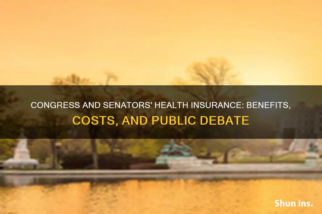 how is congress and senator health insurance
