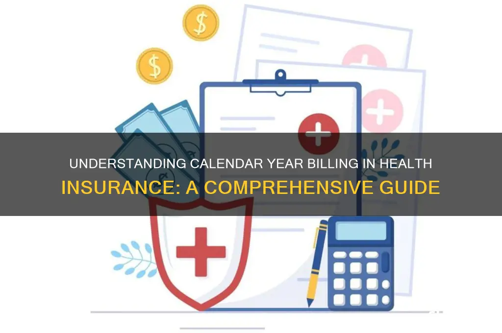 how is health insurance billed by calendar year