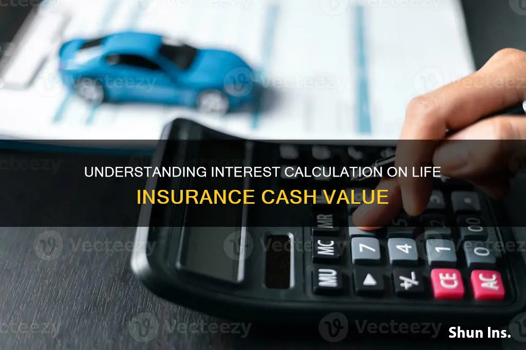 how is interest calculated on a life insurance cash value