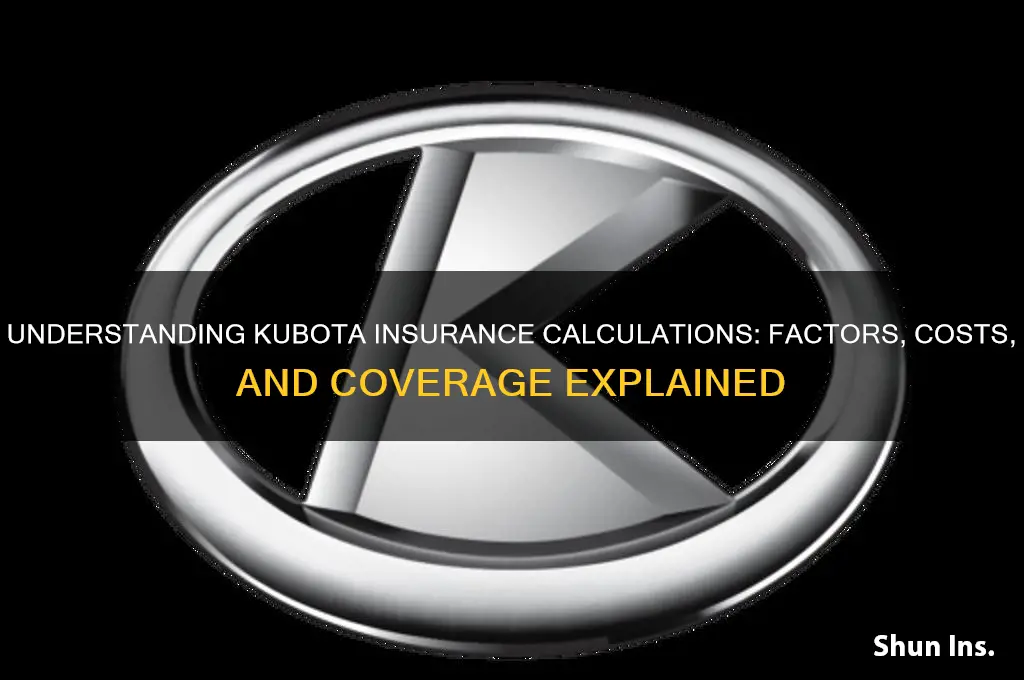 how is kubota insurance calculated
