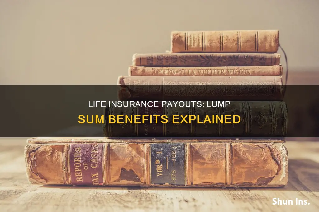 how is life insurance benefit paid lump sum