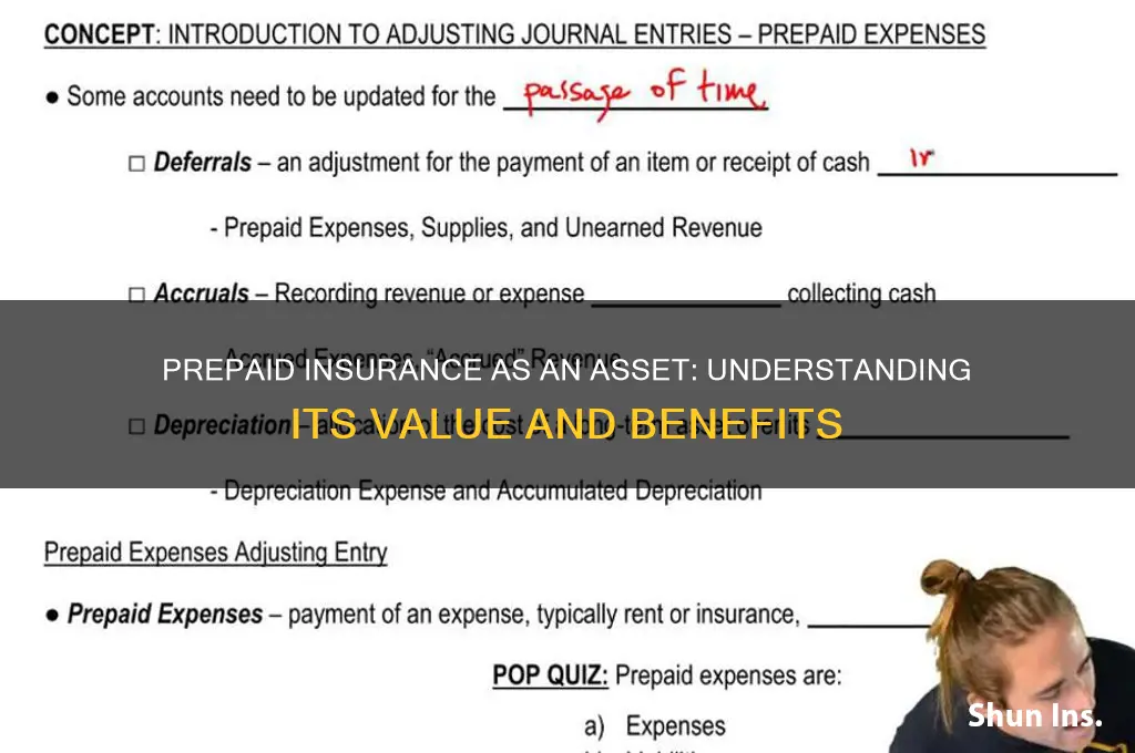 how is prepaid insurance an asset