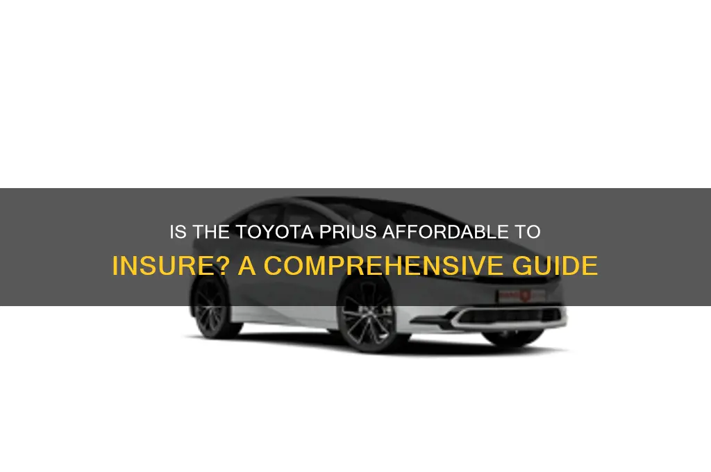 how is prius on insurance
