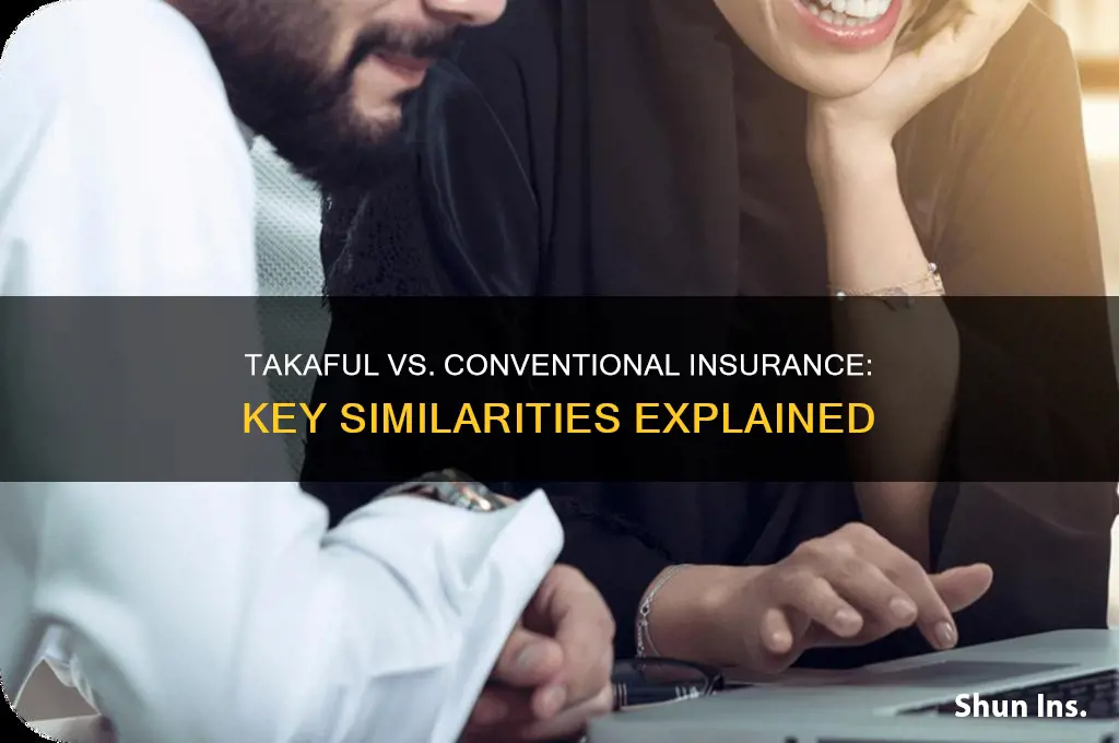 how is takaful and conventional insurance similar