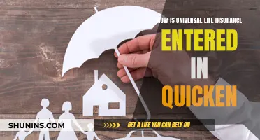 Universal Life Insurance: Entering Details in Quicken