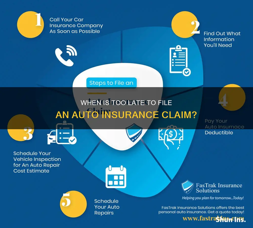 how late can you file an auto insurance claim