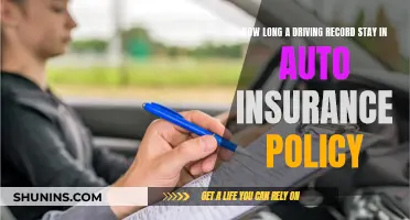 The Driving Record's Long Tail: Understanding Auto Insurance Policy Traces