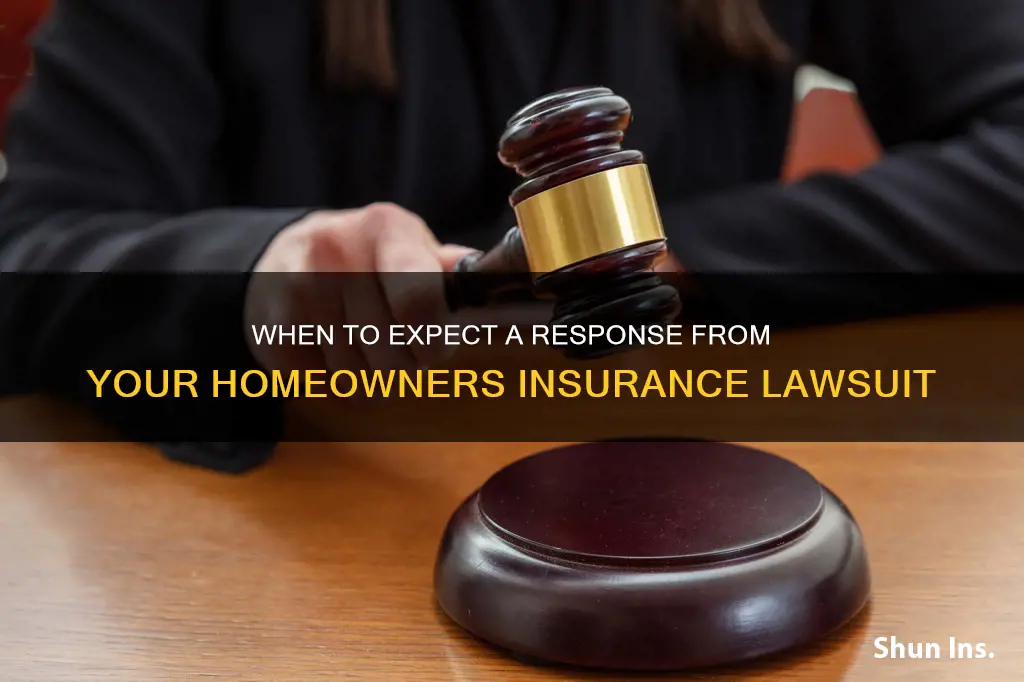 how long after filing lawsuit against homeowners insurance