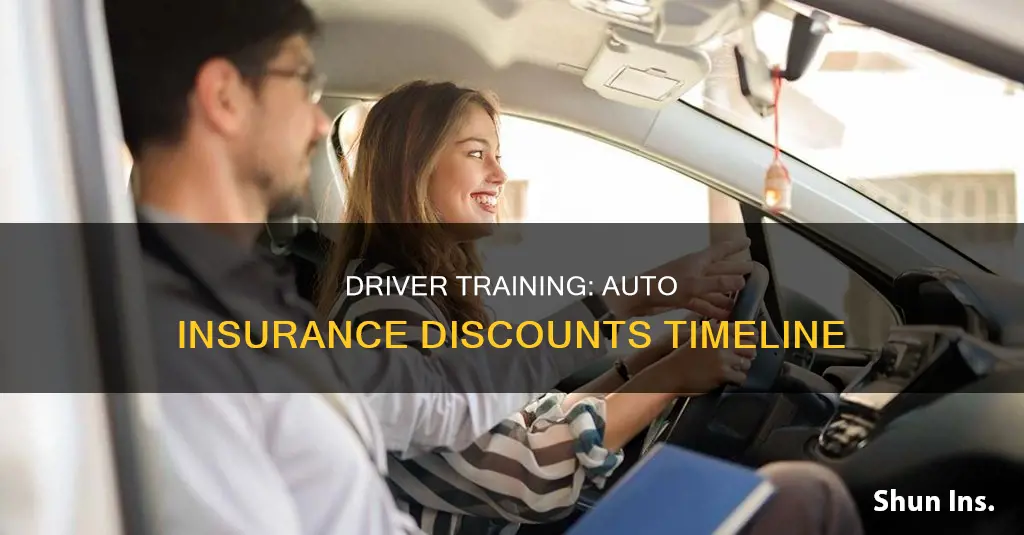 how long do you get driver training auto insurance discounts