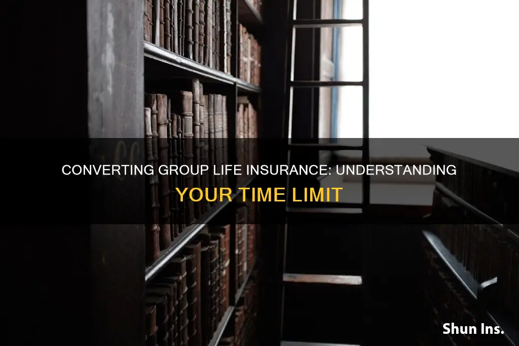 how long do you have to convert group life insurance