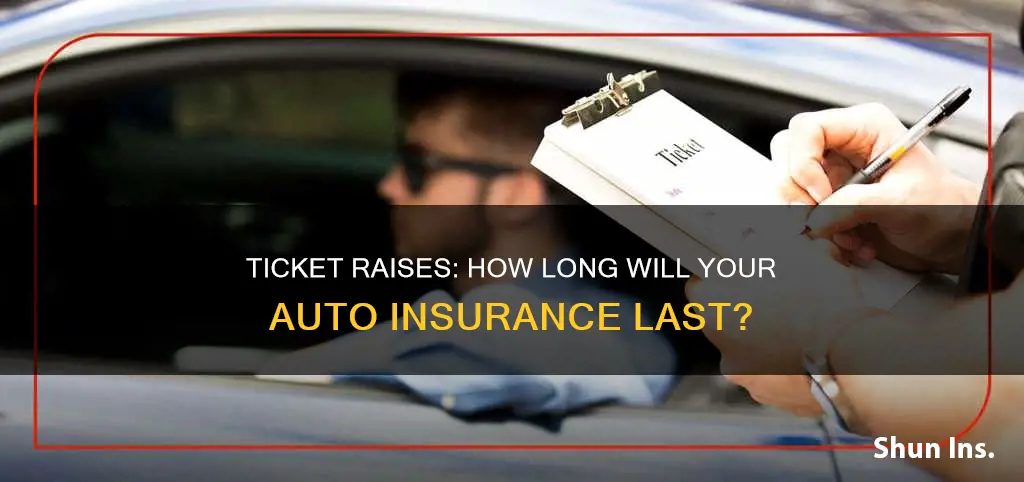 how long does a ticket raise auto insurance