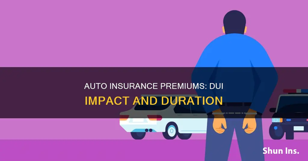 how long does auto insurance increase with dui