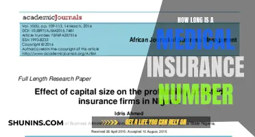 The Length of a Medical Insurance Number: How Many Digits?