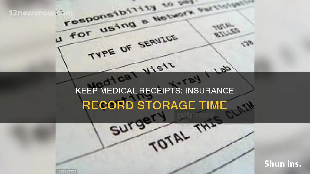 how long to keep medical insurance receipts