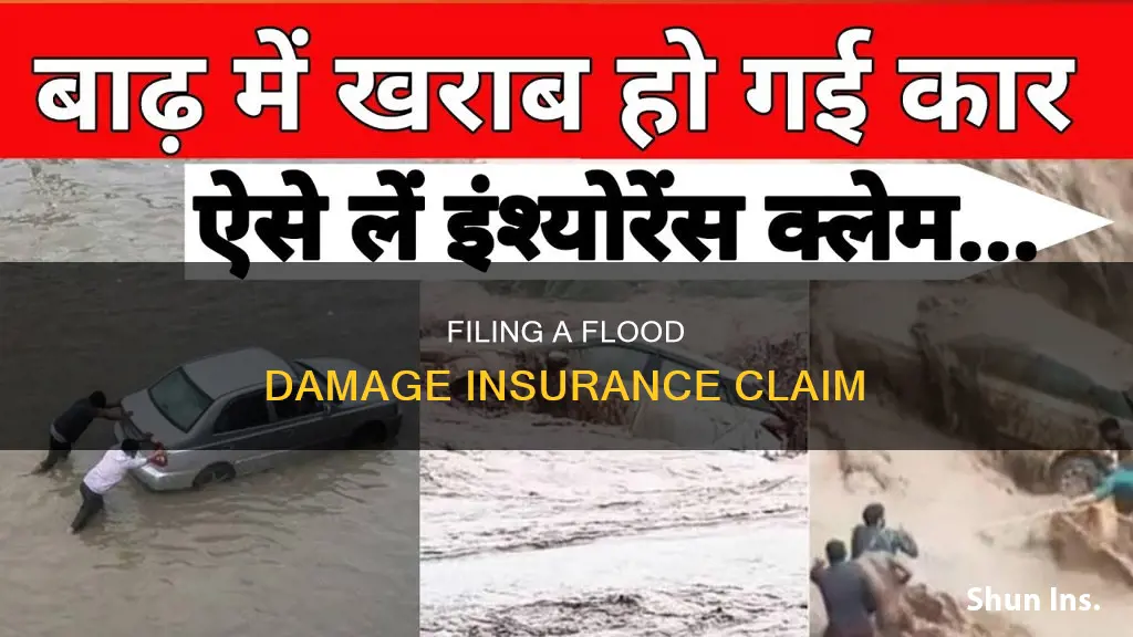 how make an auto insurance claim due to water flood