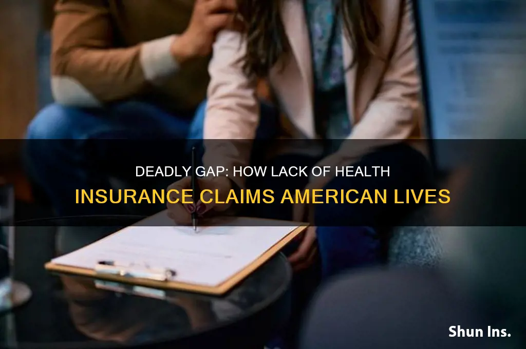 how man americans die dur to no health insurance