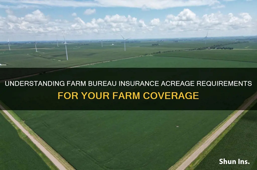 how many acres for farm bureau insurance