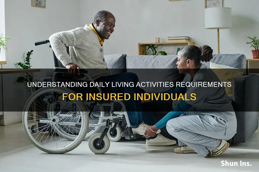 how many activities of daily living must an insured