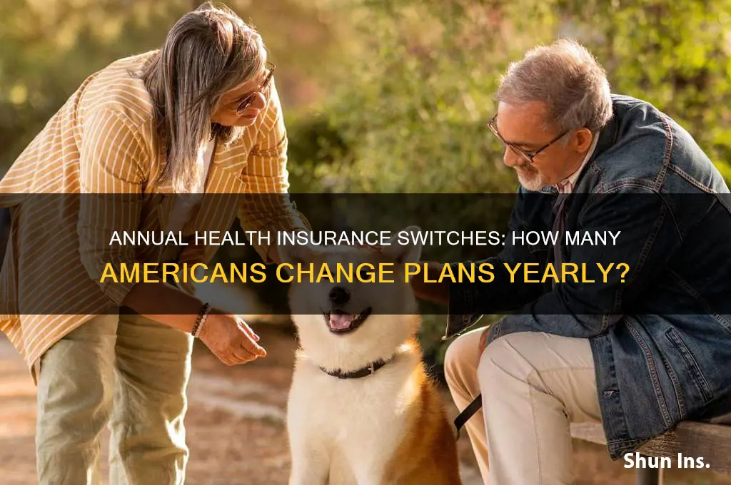 how many americans change health insurance a year