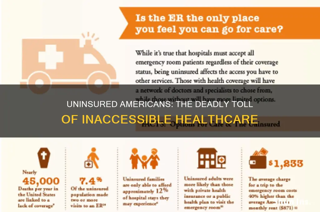 how many americans died from lack of health insurance