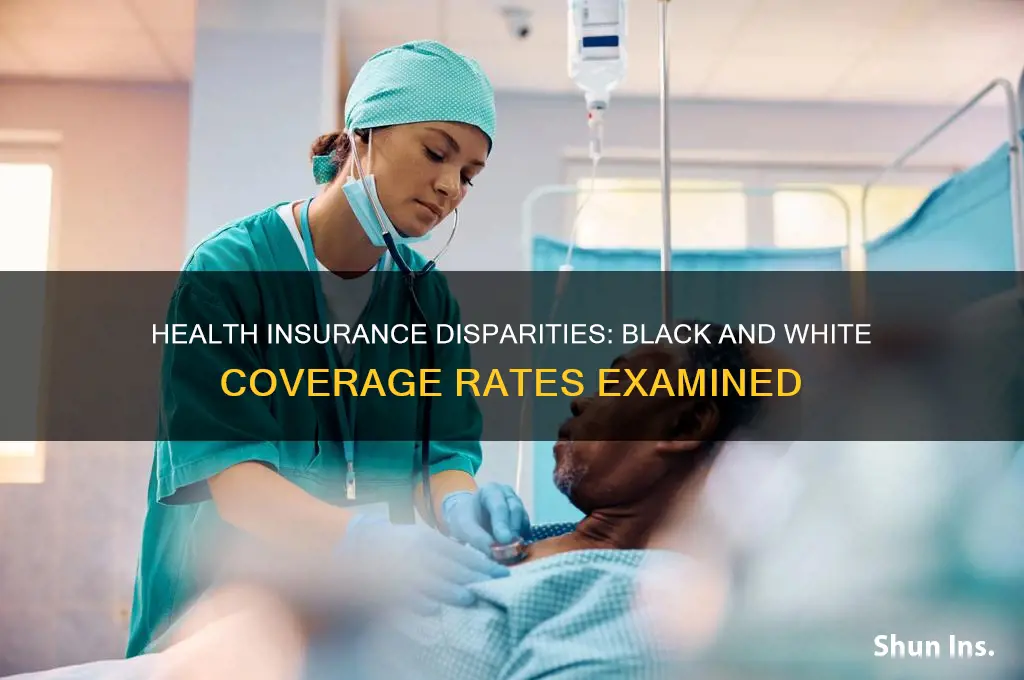 how many black people and white people have health insurance