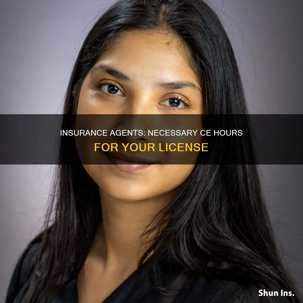 how many ce hours for insurance agents