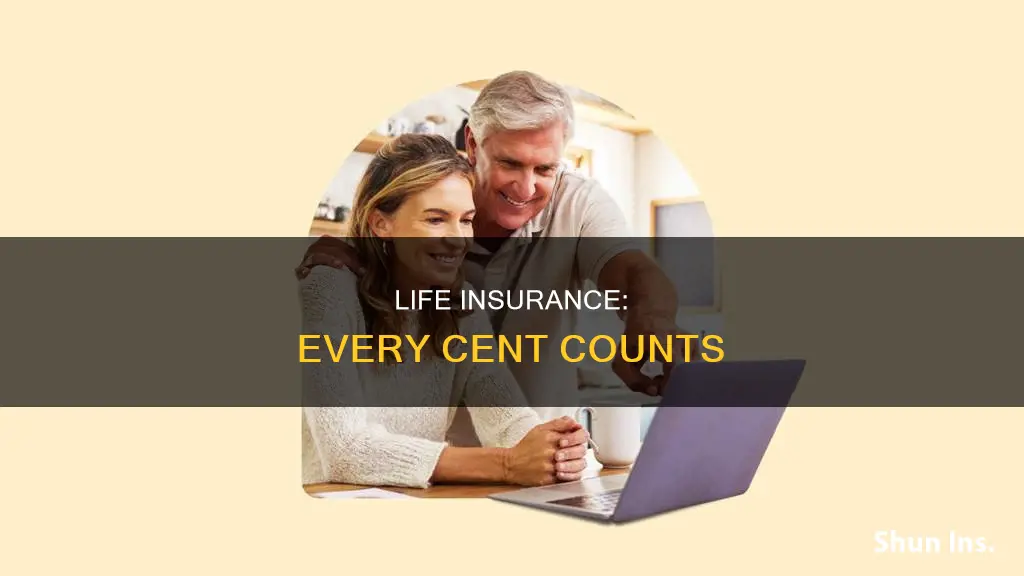 how many cents are spent on life insurance