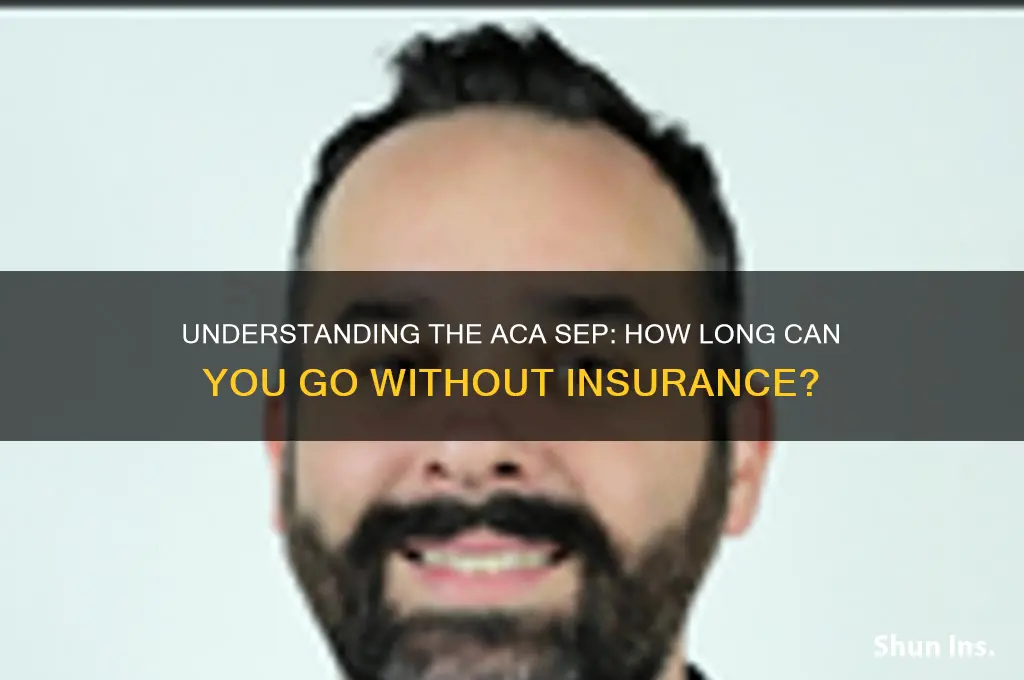 how many day no insurance for sep aca