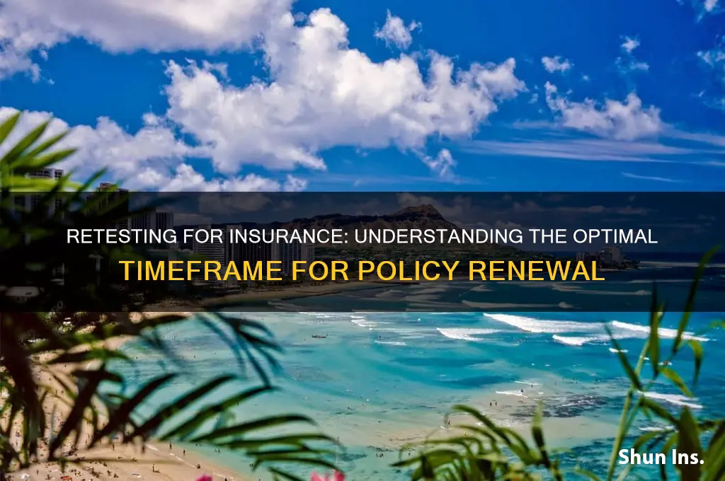 how many days to retest for insurance