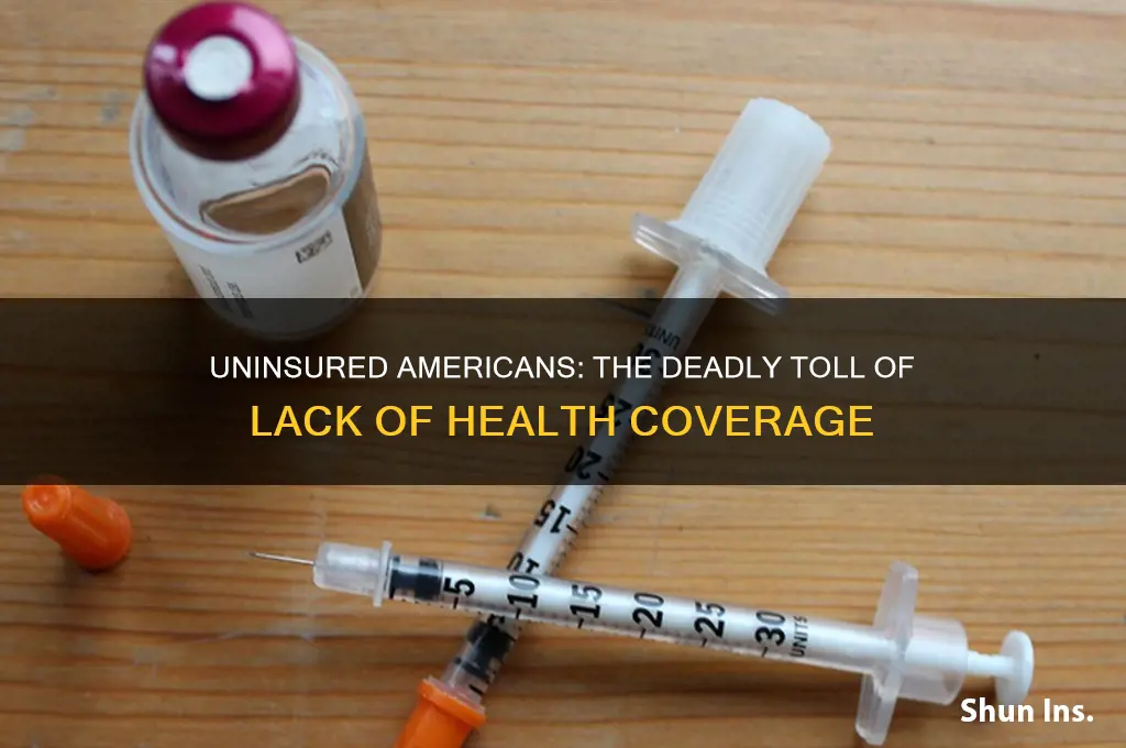 how many deaths in us due to no health insurance