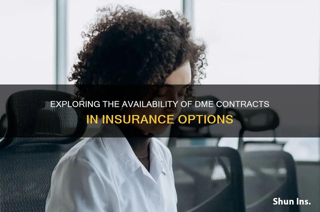 how many dme contracts are available in insurance
