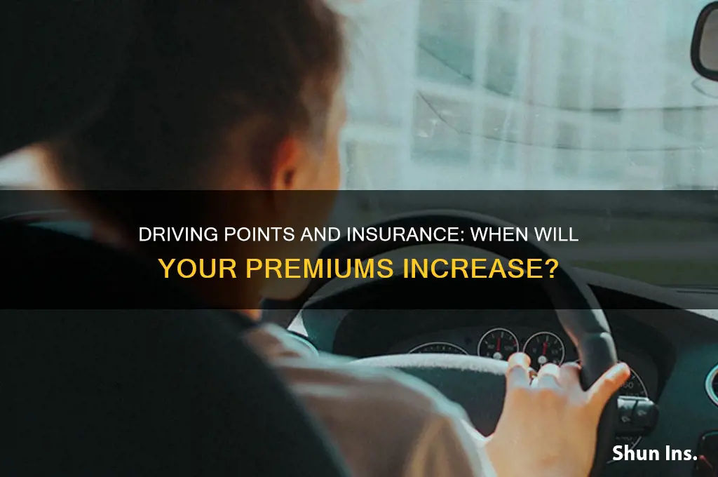 how many driving points before insurance goes up