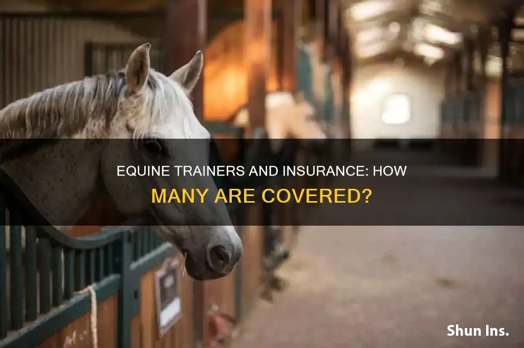 how many equine trainers have insurance