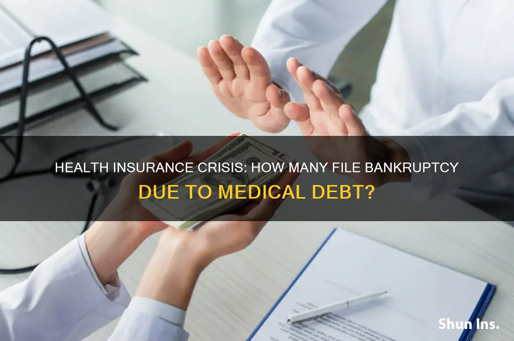 how many file bankruptcy because of health insurance