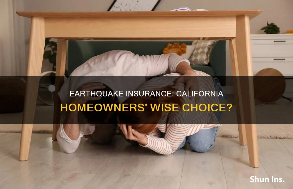 how many homeowners in California have earthquake insurance