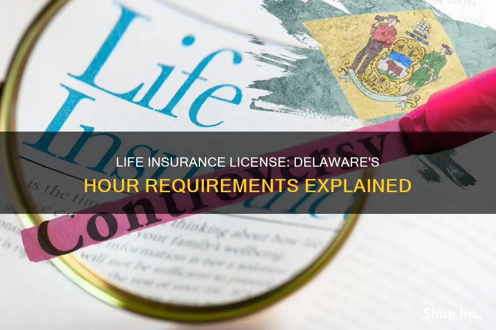 how many hours for a life insurance license in delaware