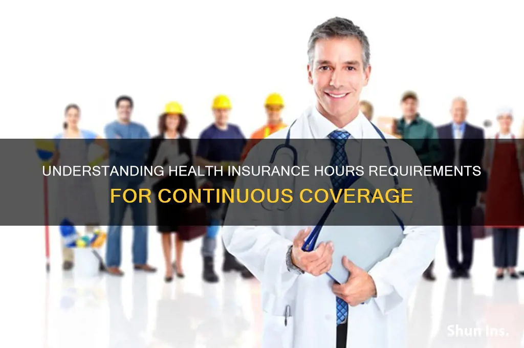 how many hours to keep health insurance